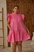Rhona Smocked Mini Dress Curve